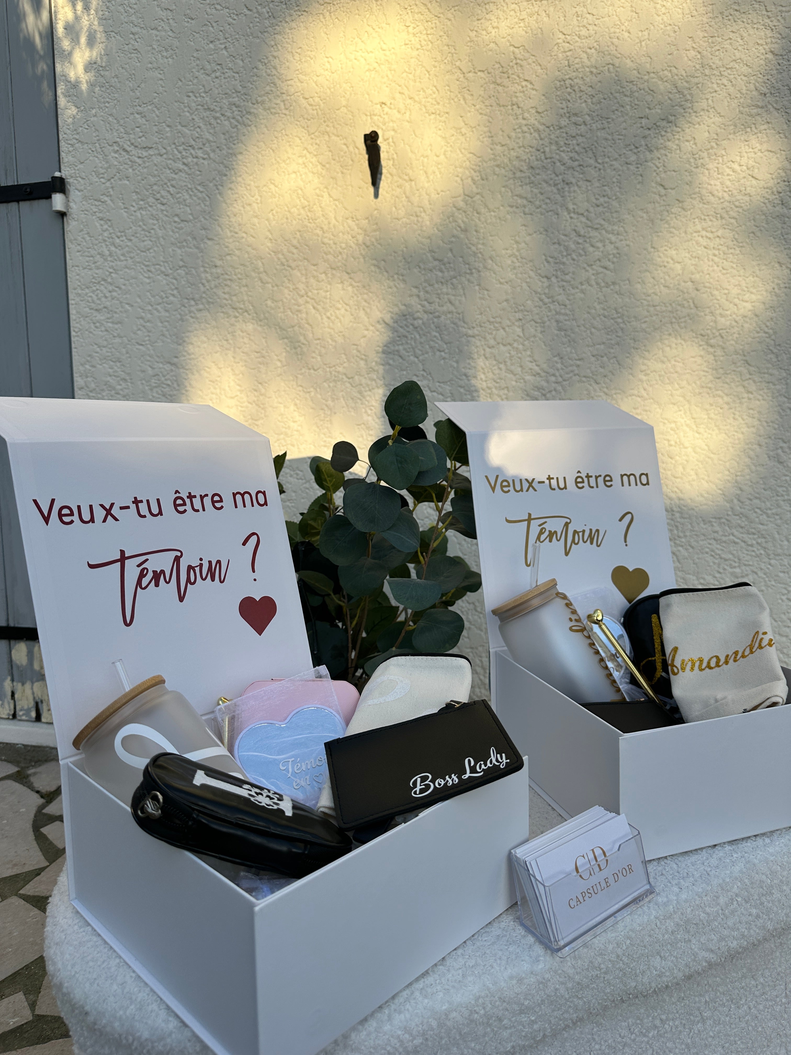 Coffret témoin de mariage